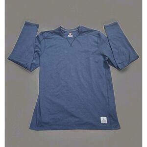 Rugged Elements T Shirt Mens Sz S Blue Long Sleeve Crew Neck Performance Stretch